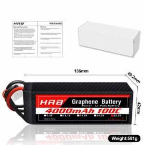 סוללת ליפו HRB Graphene 6S 4000mAh 100C